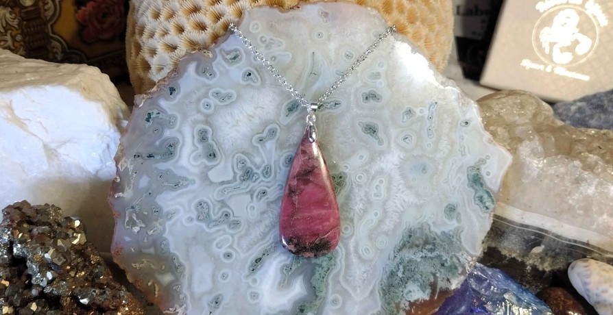 Colliers & Pendentifs reve de bijoux | Rhodonite D'Afrique