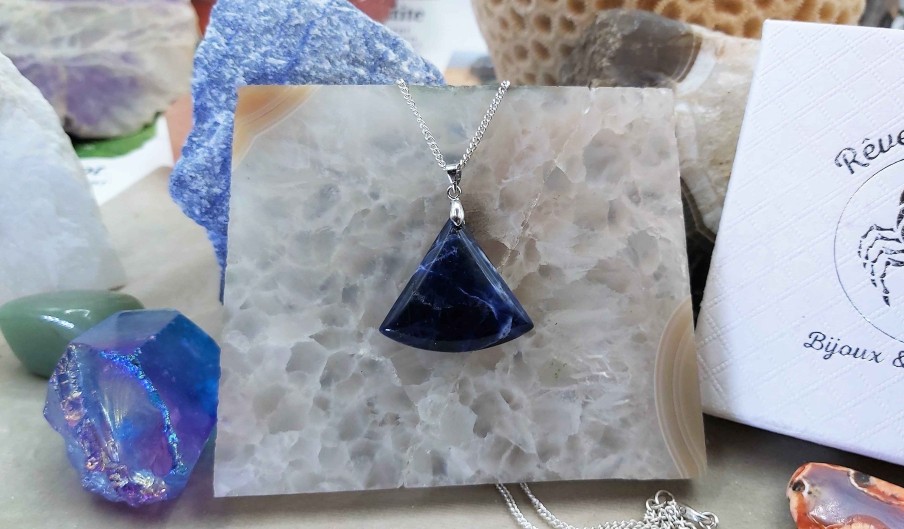 Colliers & Pendentifs reve de bijoux | Joli Pendentif Sodalite