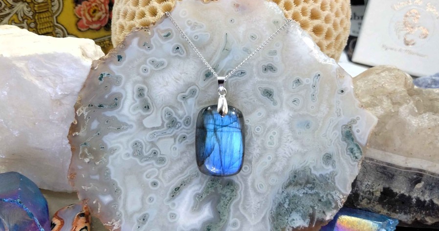 Colliers & Pendentifs reve de bijoux | Labradorite Bleue