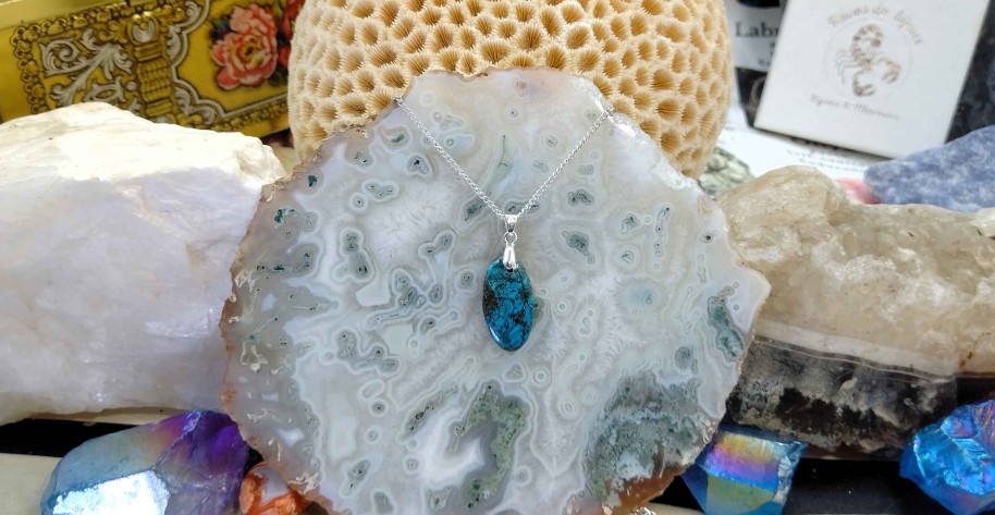 Colliers & Pendentifs reve de bijoux | Shattuckite D'Arizona