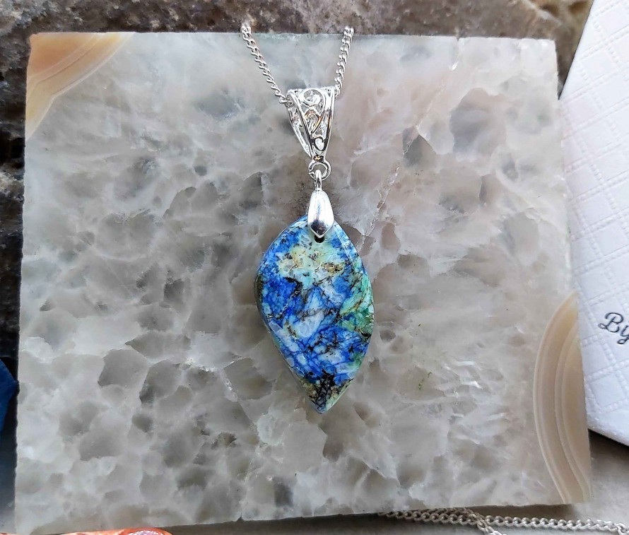 Colliers & Pendentifs reve de bijoux | Magnifique Pendentif Azurite