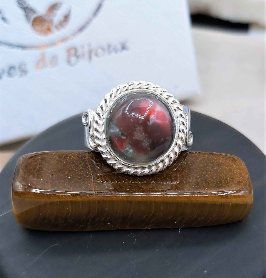 Bagues reve de bijoux | Bague Ammolite V Ritable Du Canada