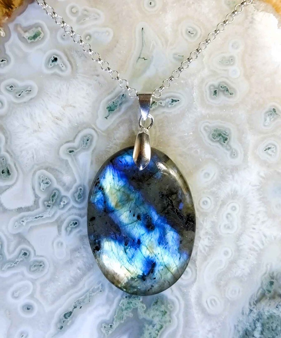 Colliers & Pendentifs reve de bijoux | Labradorite "Multi-Feux"