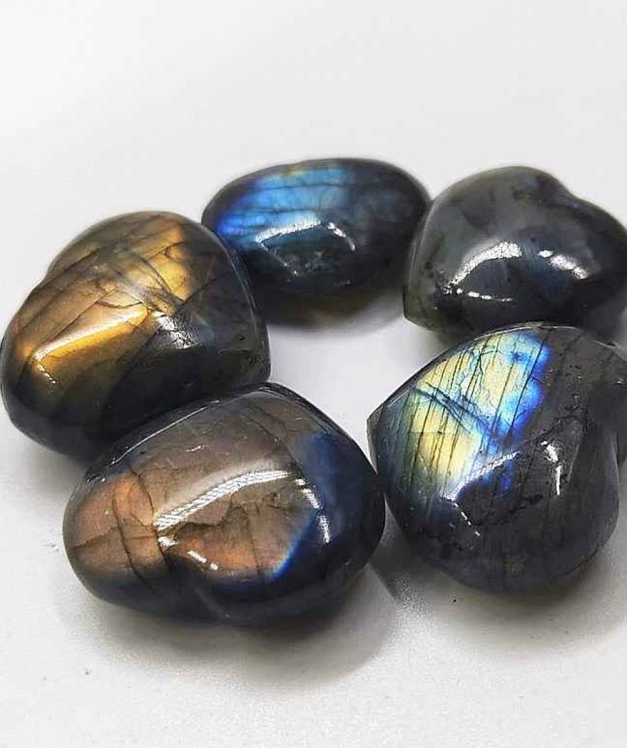 Pierres reve de bijoux | Pierres De Labradorite Coeur - 30Mm