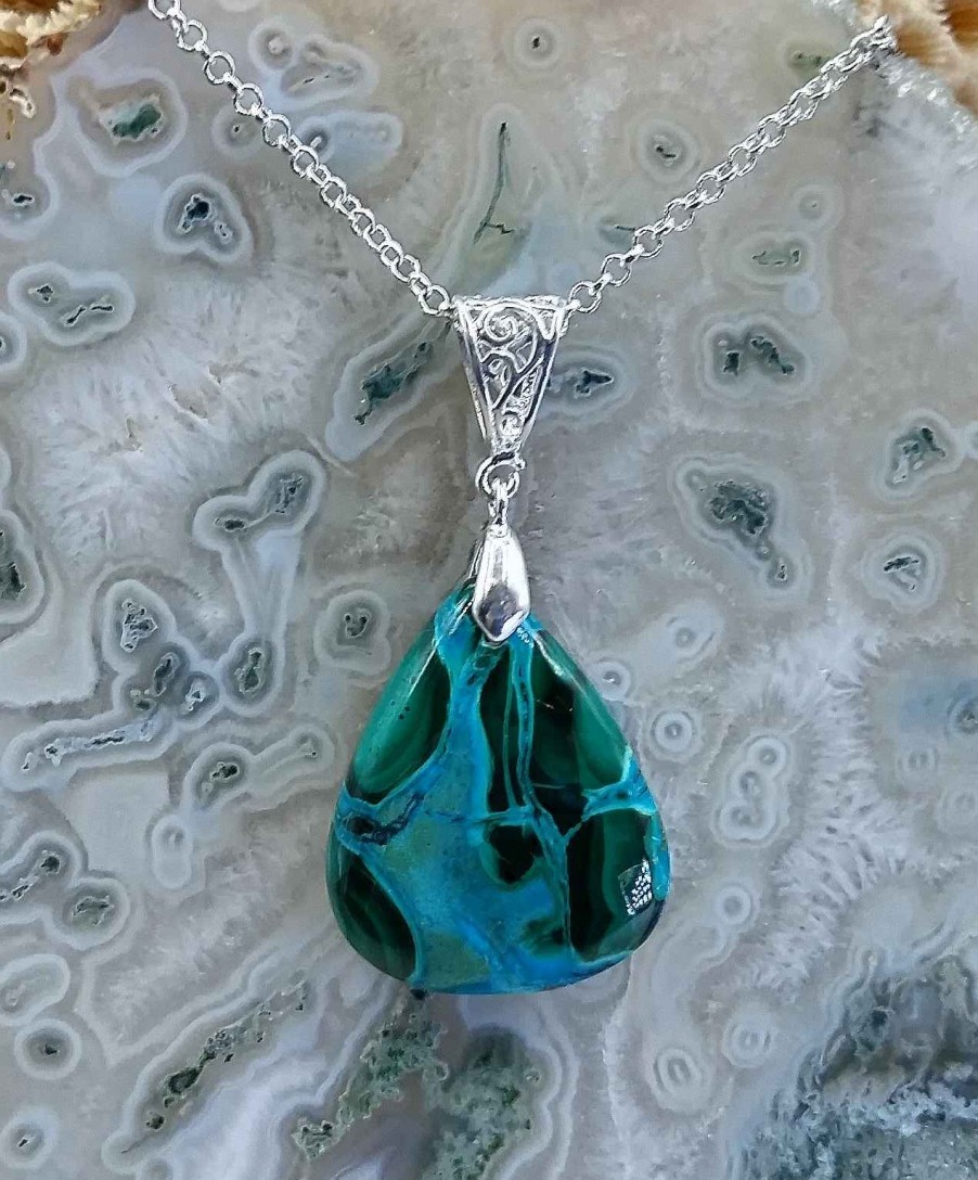 Colliers & Pendentifs reve de bijoux | Chrysocolle-Malachite