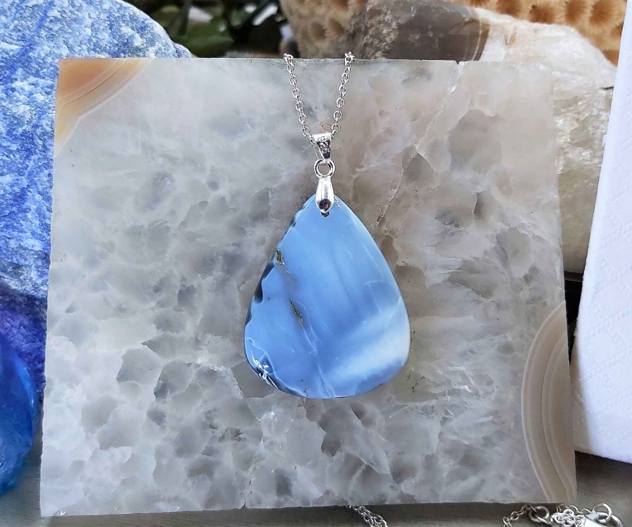 Colliers & Pendentifs reve de bijoux | Magnifique Opale Bleue Owyhee