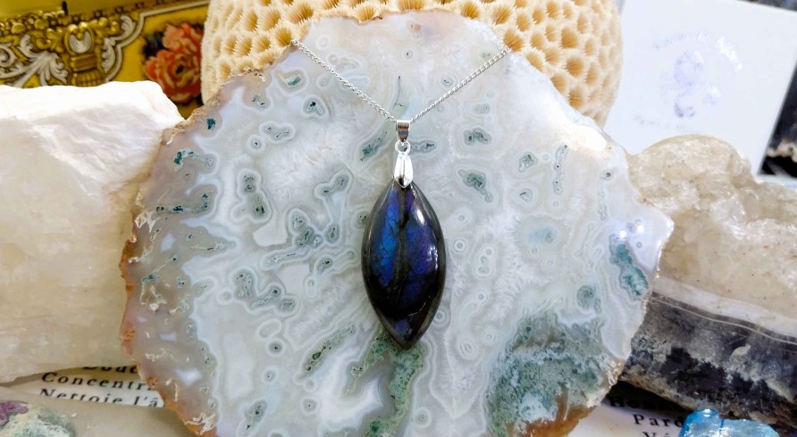 Colliers & Pendentifs reve de bijoux | Labradorite Bleue