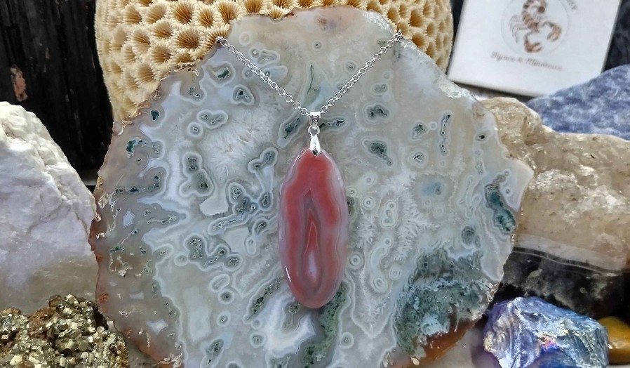 Colliers & Pendentifs reve de bijoux | Agate Du Botswana