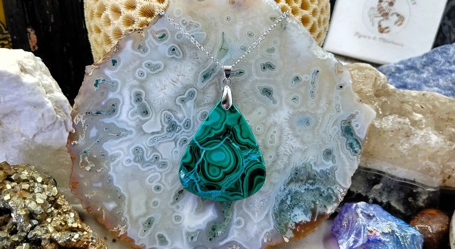 Colliers & Pendentifs reve de bijoux | Chrysocolle-Malachite