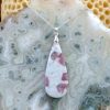 Colliers & Pendentifs reve de bijoux | Tourmaline Rose (Rubellite) Sur Calcite Blanche