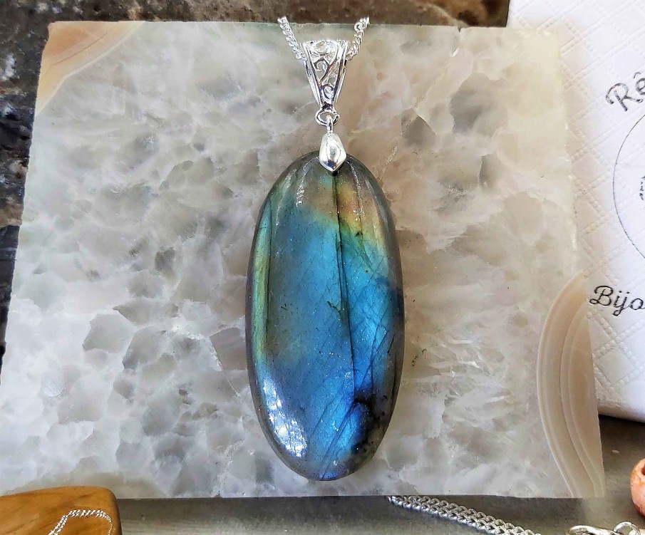 Colliers & Pendentifs reve de bijoux | Tr S Belle Labradorite Bleue