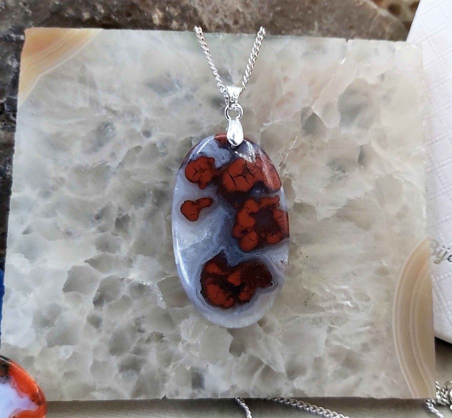 Colliers & Pendentifs reve de bijoux | Sensationnelle Agate Du Nouveau-Mexique