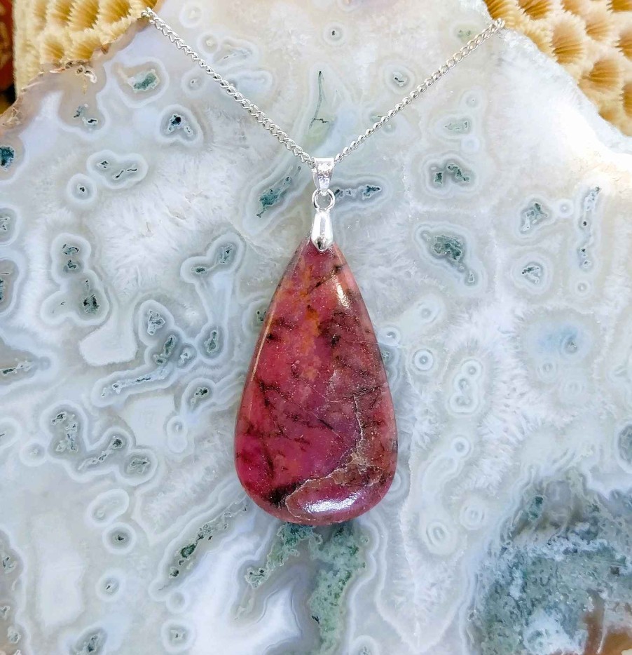 Colliers & Pendentifs reve de bijoux | Rhodonite D'Afrique