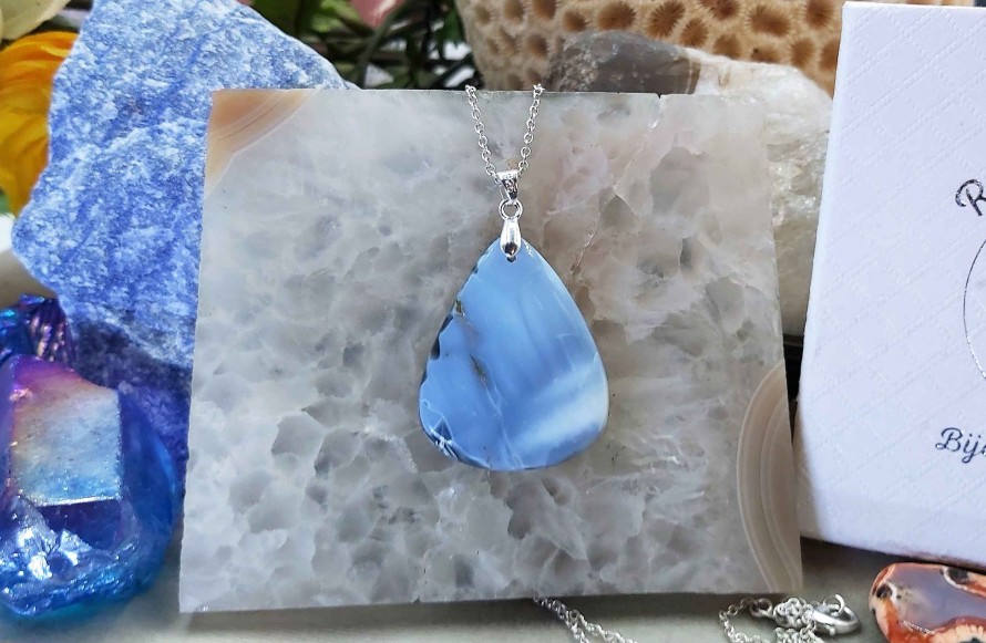 Colliers & Pendentifs reve de bijoux | Magnifique Opale Bleue Owyhee