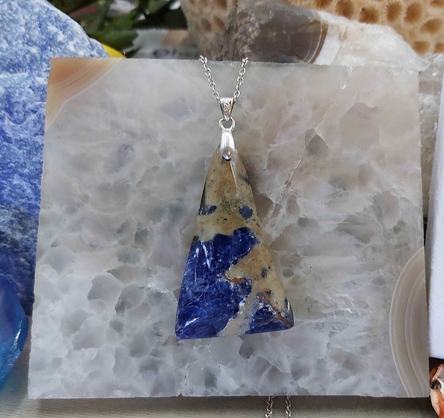 Colliers & Pendentifs reve de bijoux | Mariage De Sodalite Et De Jaspe