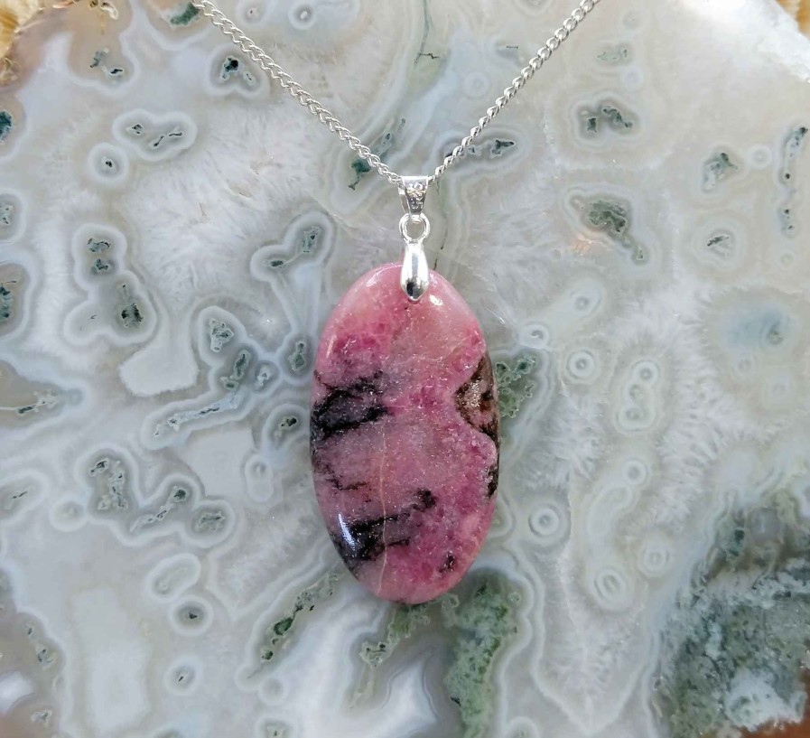 Colliers & Pendentifs reve de bijoux | Rhodonite D'Australie