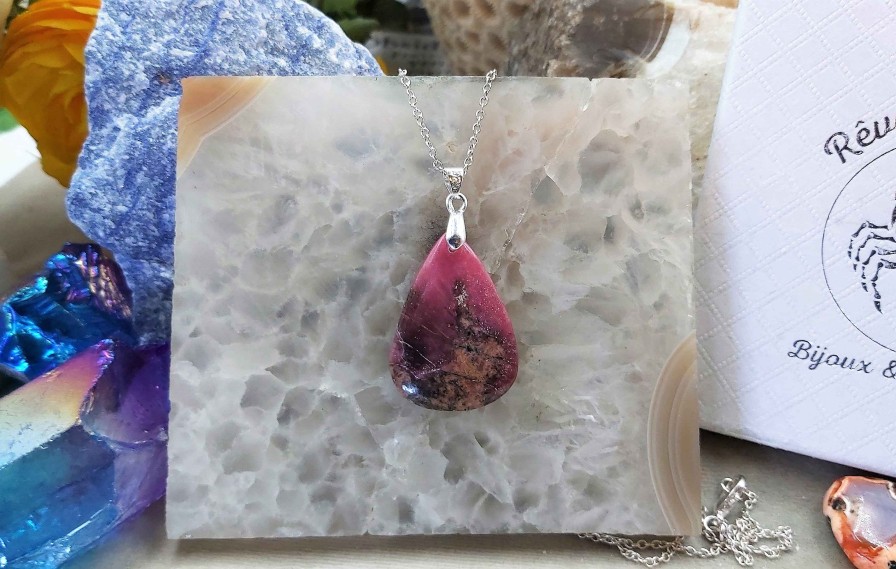 Colliers & Pendentifs reve de bijoux | Tr S Belle Rhodonite