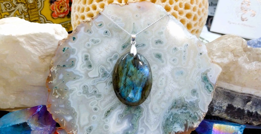 Colliers & Pendentifs reve de bijoux | Labradorite "Multi-Feux"