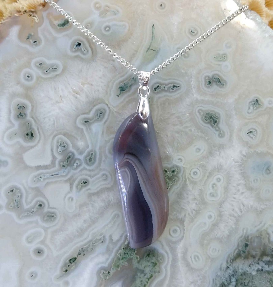 Colliers & Pendentifs reve de bijoux | Agate Du Botswana