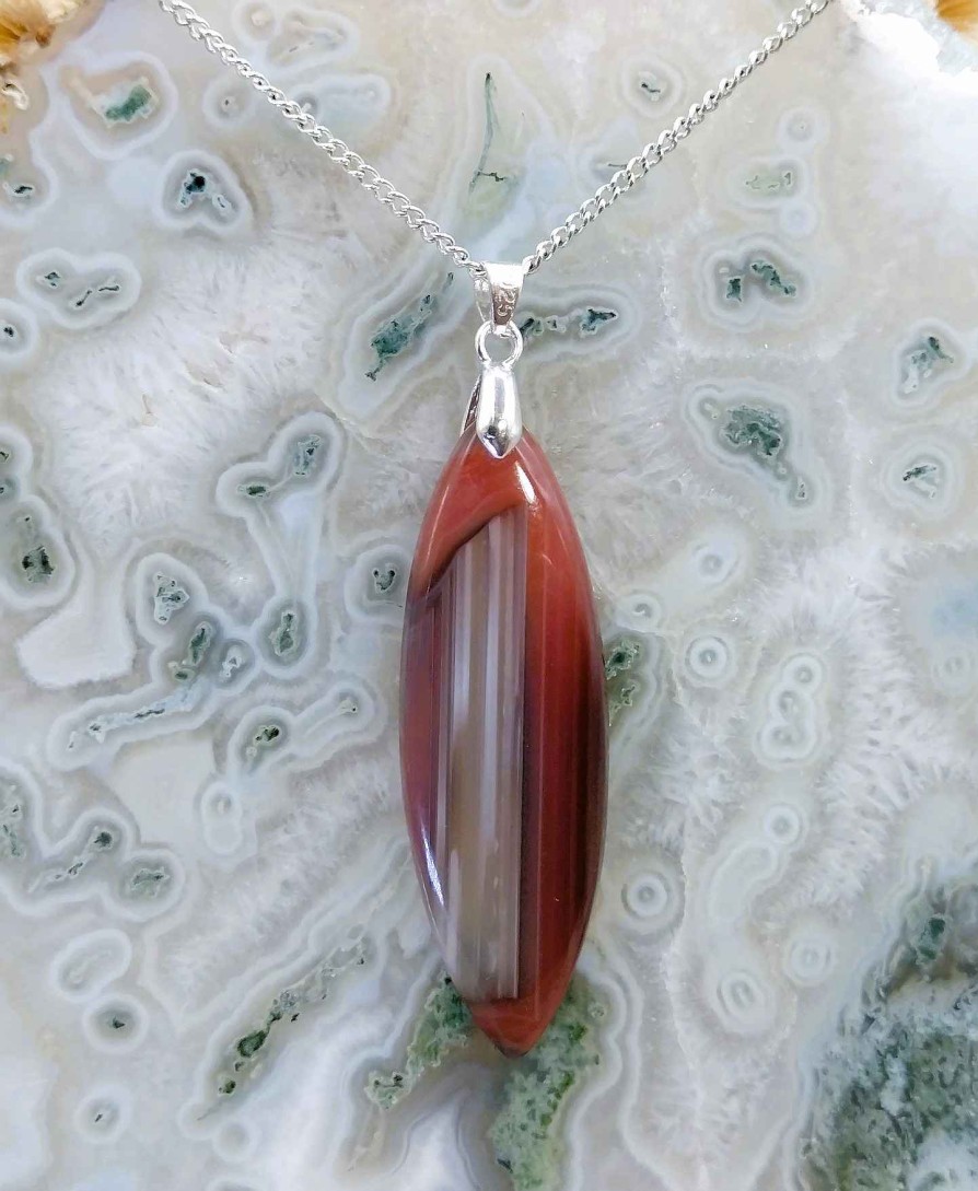 Colliers & Pendentifs reve de bijoux | Agate Du Botswana