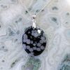 Colliers & Pendentifs reve de bijoux | Obsidienne Flocons De Neige