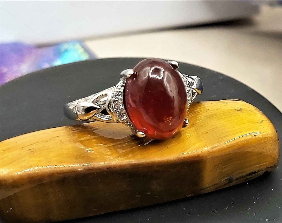 Bagues reve de bijoux | Bague Grenat Almandin D'Inde