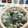 Pierres reve de bijoux | Pierres Roul Es De Jade Naturel Vert - Lot De 3 Pierres