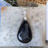 Colliers & Pendentifs reve de bijoux | Splendide Agate Noire "Druzy"