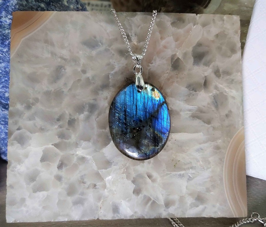 Colliers & Pendentifs reve de bijoux | Tr S Jolie Labradorite Bleue