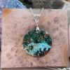 Colliers & Pendentifs reve de bijoux | Fantastique Pendentif Shattuckite Et Chrysocolle