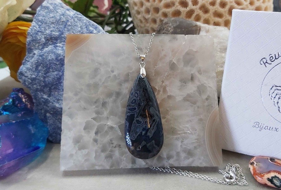 Colliers & Pendentifs reve de bijoux | Somptueuse Agate B Tons De Turquie