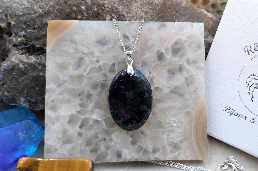 Colliers & Pendentifs reve de bijoux | Superbe Pendentif Gabbro