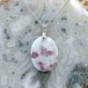 Colliers & Pendentifs reve de bijoux | Tourmaline Rose (Rubellite) Dans Calcite Blanche