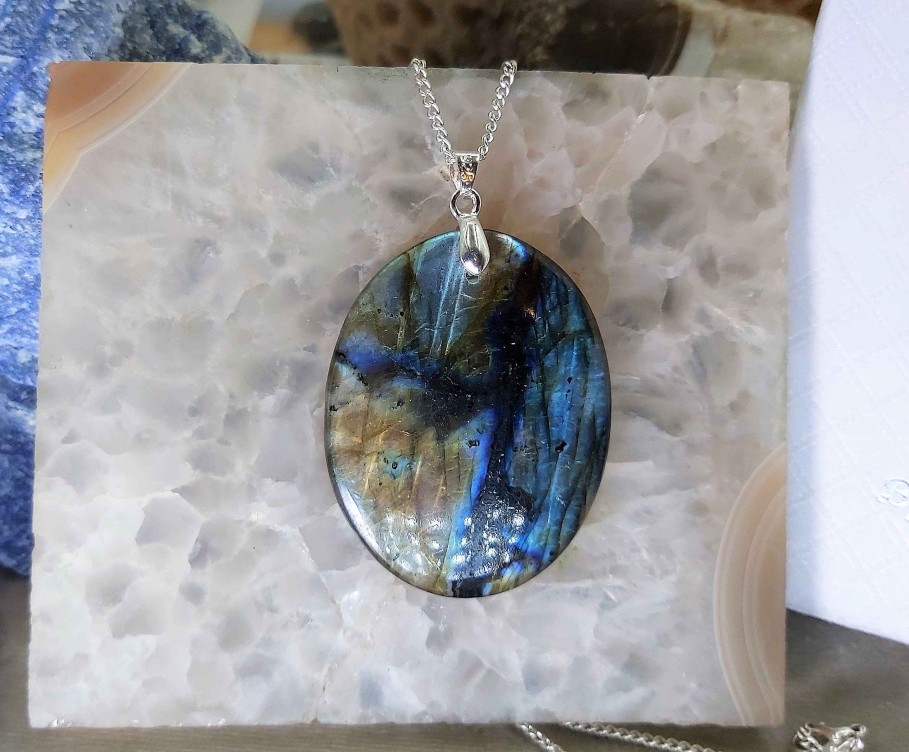 Colliers & Pendentifs reve de bijoux | Incroyable Labradorite "Multi-Feux"