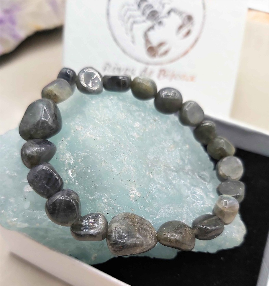 Bracelets reve de bijoux | Bracelet "Energisant" - Perles Labradorite