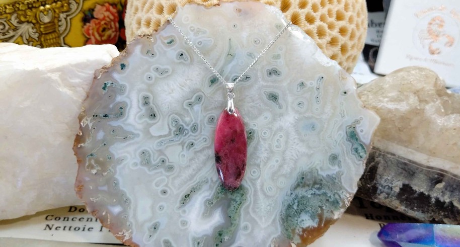 Colliers & Pendentifs reve de bijoux | Rhodonite D'Afrique