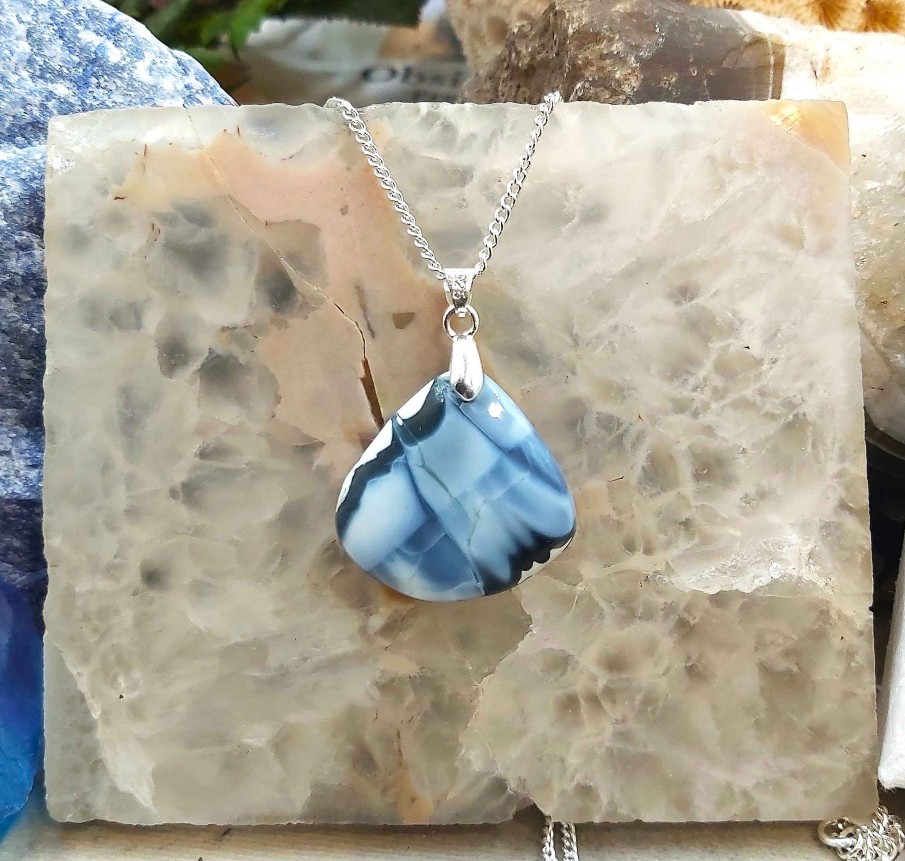 Colliers & Pendentifs reve de bijoux | Tr S Jolie Opale Bleue Owyhee