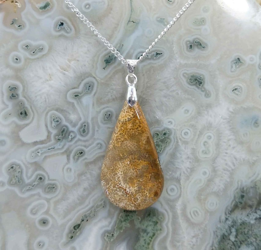 Colliers & Pendentifs reve de bijoux | Corail Fossile