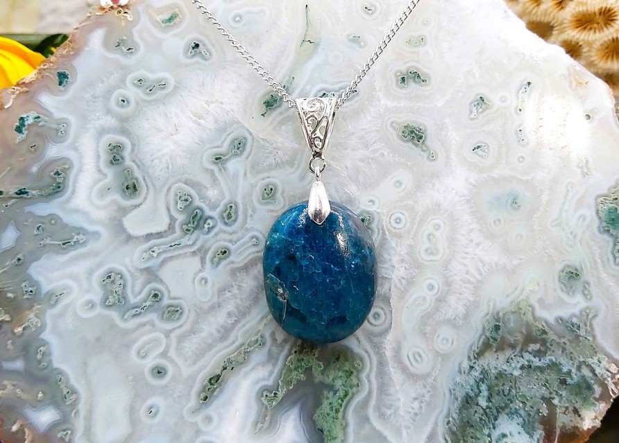 Colliers & Pendentifs reve de bijoux | Tr S Jolie Apatite Bleue