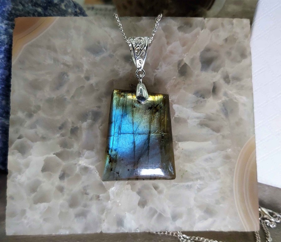 Colliers & Pendentifs reve de bijoux | Tr S Belle Labradorite "Multi-Feux"