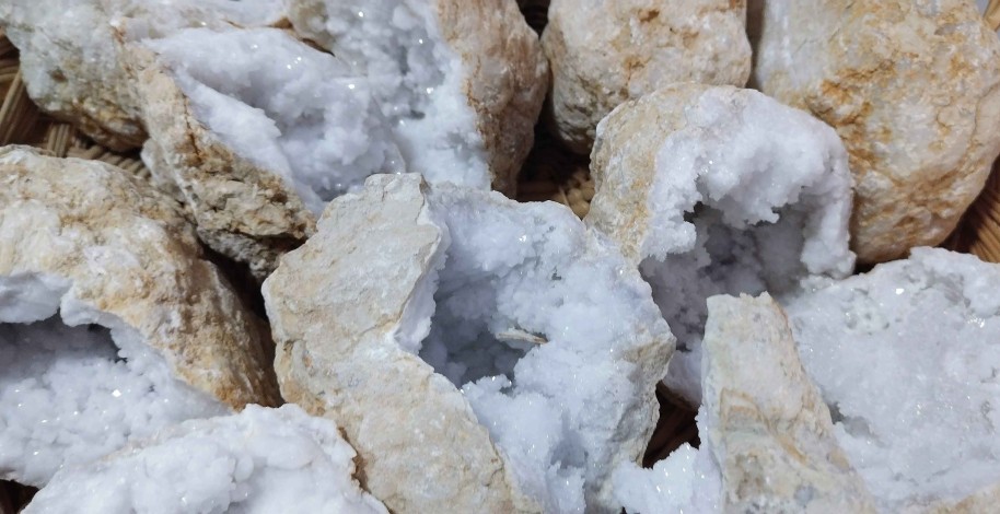 Pierres reve de bijoux | G Odes De Quartz Blanc Du Maroc