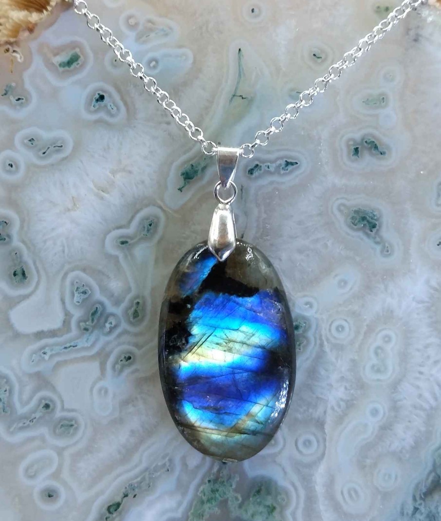 Colliers & Pendentifs reve de bijoux | Labradorite "Multi-Feux"