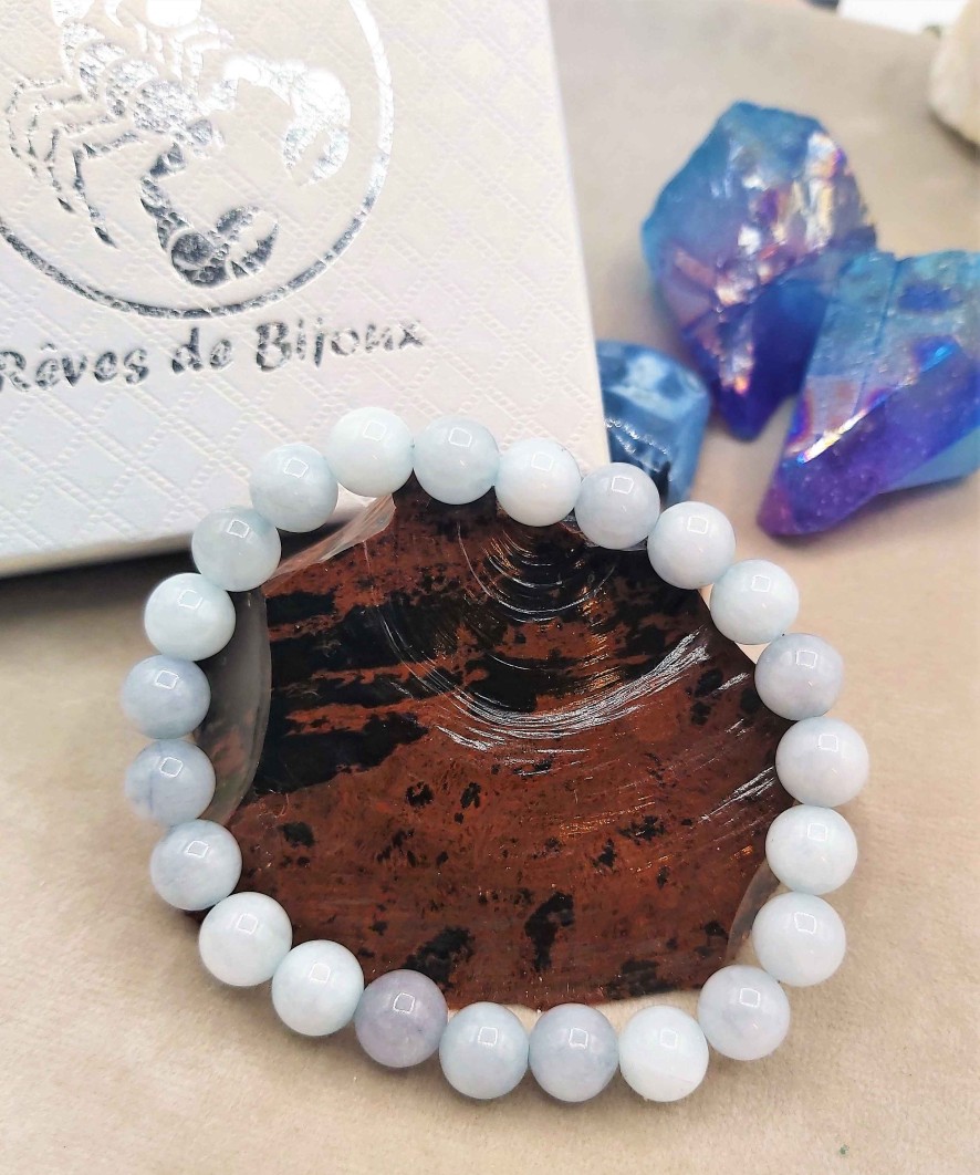 Bracelets reve de bijoux | Bracelet "Renouveau" - Aigue Marine