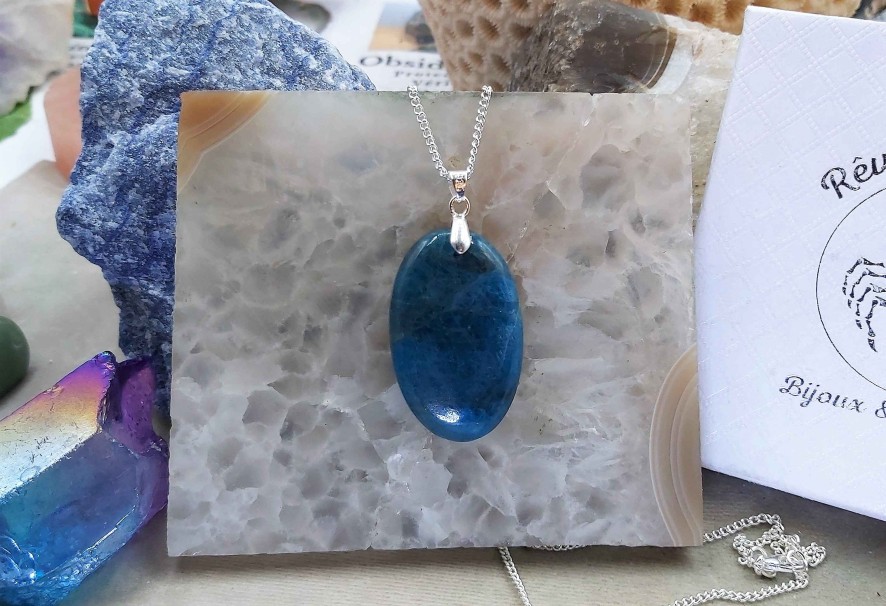 Colliers & Pendentifs reve de bijoux | Tr S Belle Apatite Bleue