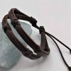 Bracelets reve de bijoux | Bracelet Cuir V Ritable Pour Homme