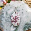 Colliers & Pendentifs reve de bijoux | Tourmaline Rose (Rubellite) Sur Calcite Blanche