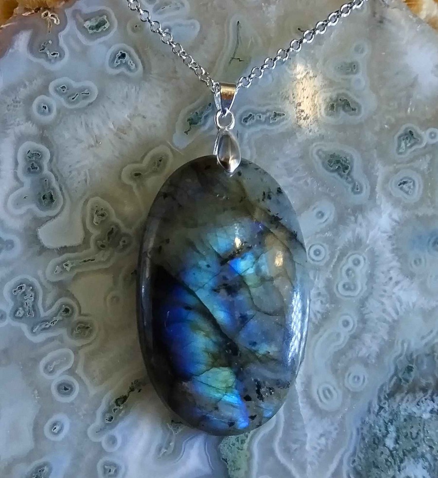 Colliers & Pendentifs reve de bijoux | Labradorite "Multi-Feux"