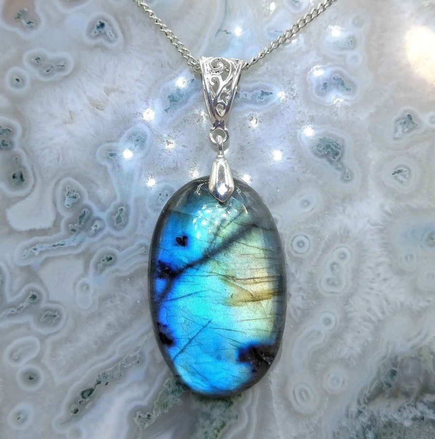 Colliers & Pendentifs reve de bijoux | Labradorite "Multi-Feux"