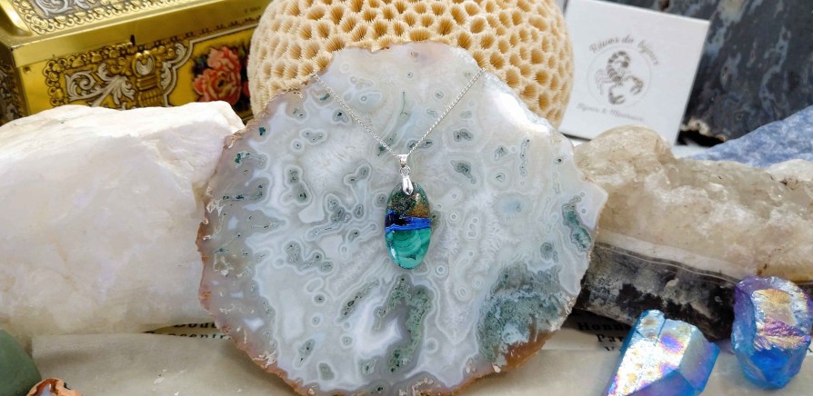 Colliers & Pendentifs reve de bijoux | Azurite Malachite