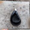 Colliers & Pendentifs reve de bijoux | Magnifique Agate Noire "Druzy"